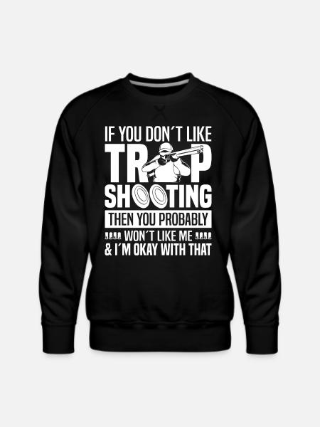 Trap shooting - Men's Premium Sweatshirt - black