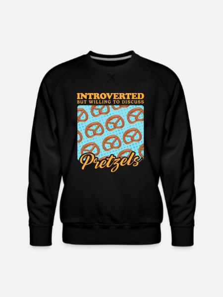 Pretzel To Discuss Pretzels - Men's Premium Sweatshirt - black