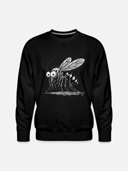 Mosquito: The Tiny Bloodsucker - Men's Premium Sweatshirt - black