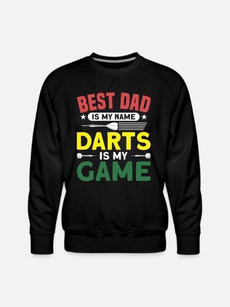 Darts Dart Player - Men's Premium Sweatshirt - black