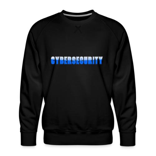 Cybersecurity Word Art Design - Men's Premium Sweatshirt