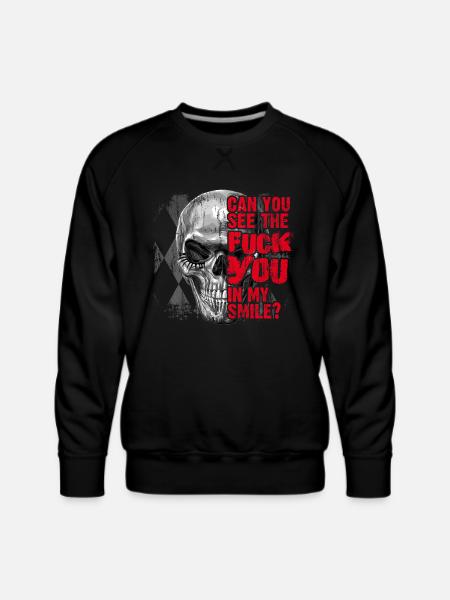 Fuck you statement - Men's Premium Sweatshirt - black