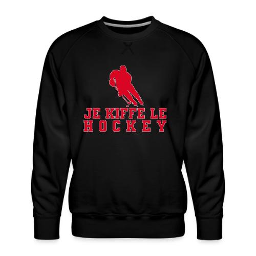 I love hockey - Men's Premium Sweatshirt
