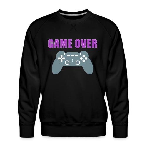 Game Over Gamer Controller Design - Men's Premium Sweatshirt