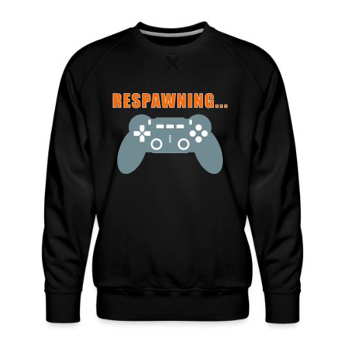 Respawning Gamer Controller Design - Men's Premium Sweatshirt