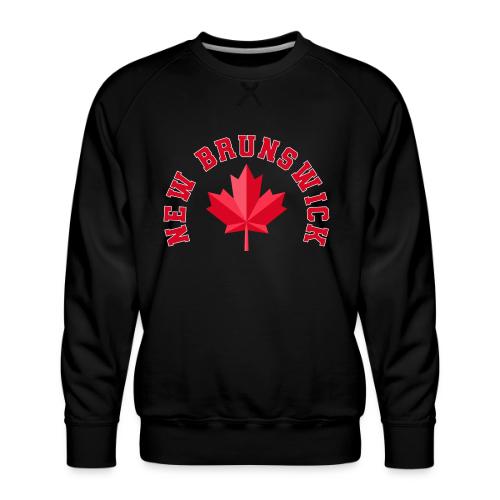 New Brunswick with maple leaf - Men's Premium Sweatshirt