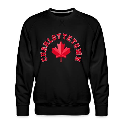 Charlottetown with maple leaf - Men's Premium Sweatshirt