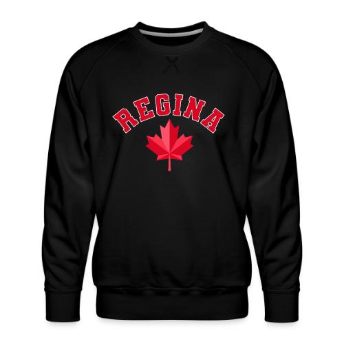 Regina with maple leaf - Men's Premium Sweatshirt