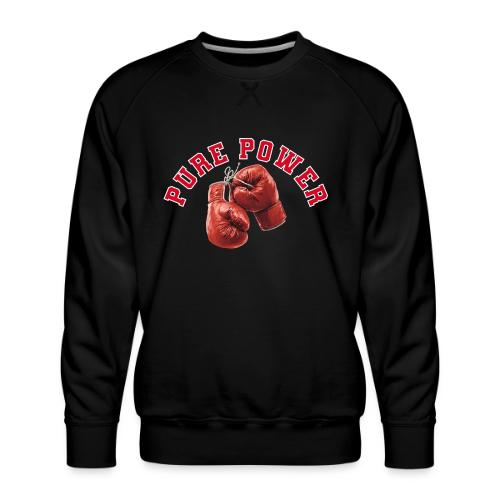 Boxing: Pure Power Punch - Men's Premium Sweatshirt