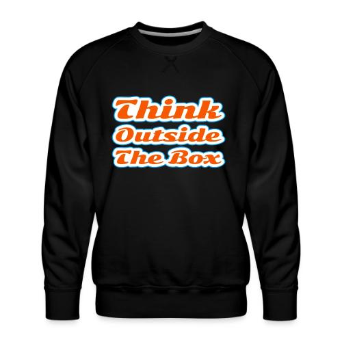 Think Outside the Box — Creative Mindset Script - Men's Premium Sweatshirt
