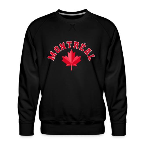 Montréal with maple leaf - Men's Premium Sweatshirt