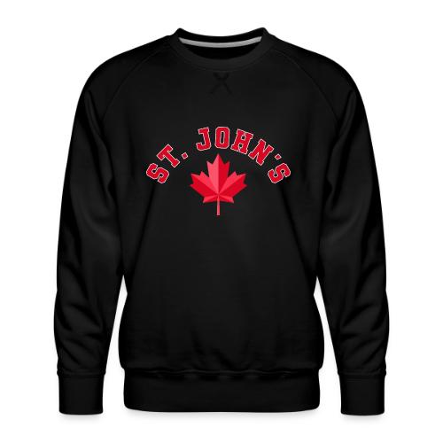St. John's with maple leaf - Men's Premium Sweatshirt