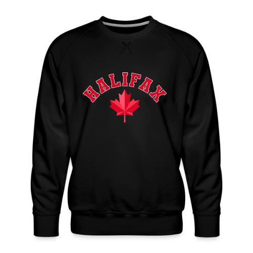Halifax with maple leaf - Men's Premium Sweatshirt