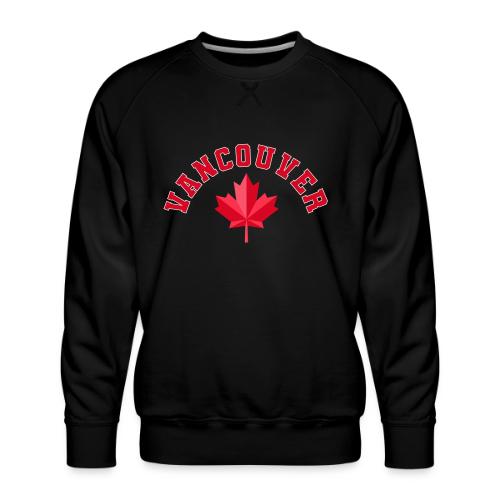 Vancouver with maple leaf - Men's Premium Sweatshirt
