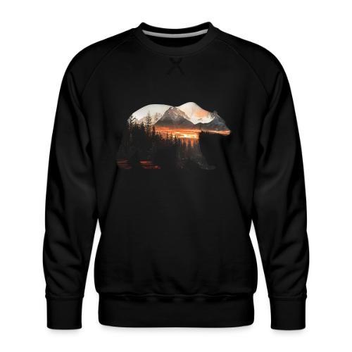 Canada Bear: fiery tones - Men's Premium Sweatshirt