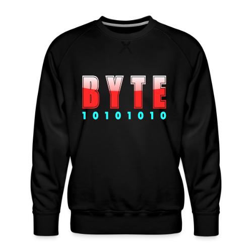 BYTE Binary Code Design - Men's Premium Sweatshirt