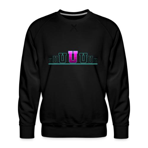 Letter U – Capital Varsity Alphabet Monogram - Men's Premium Sweatshirt