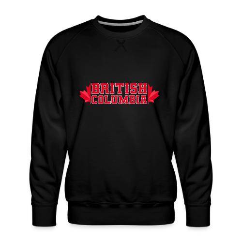 British Columbia with maple leaf - Men's Premium Sweatshirt