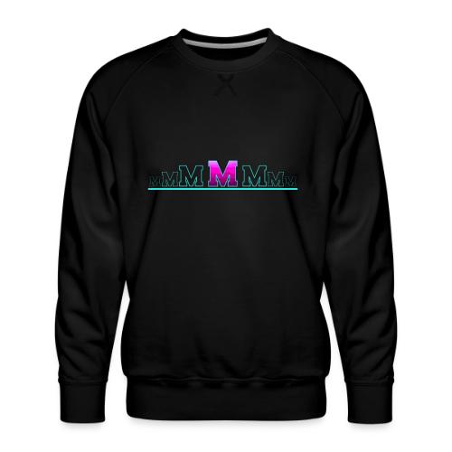 Letter M – Capital Varsity Alphabet Monogram - Men's Premium Sweatshirt
