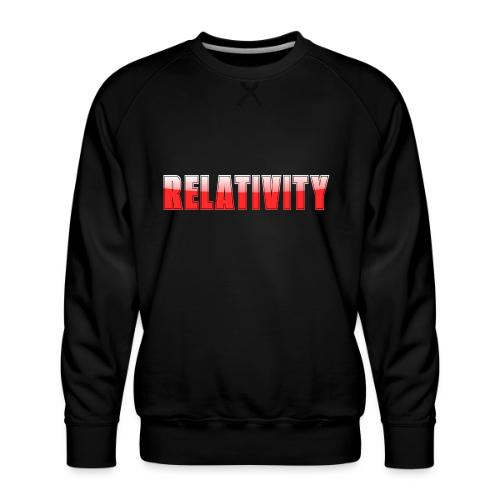 Relativity Science Typography Design - Men's Premium Sweatshirt