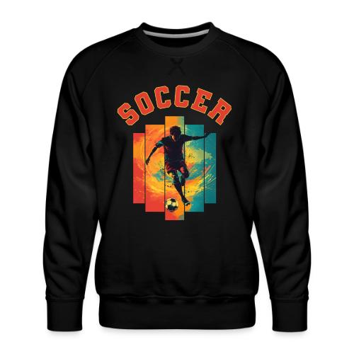 Soccer Heartbeat - Men's Premium Sweatshirt
