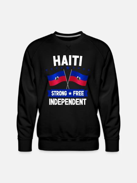 Haiti - Men's Premium Sweatshirt - black