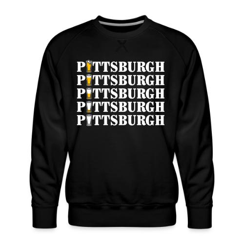 Beer in Pittsburgh - Men's Premium Sweatshirt