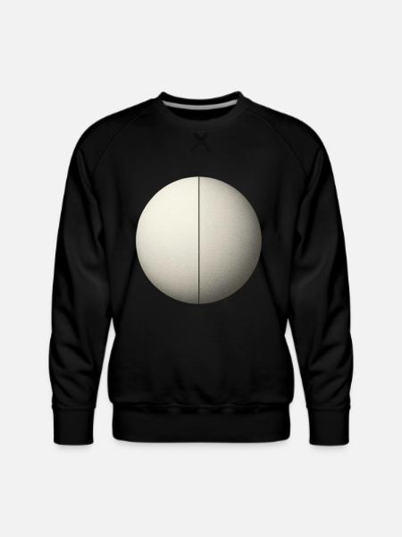 geometric circle - Men's Premium Sweatshirt - black