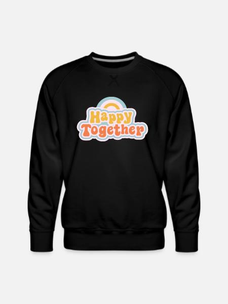 Happy together - Men's Premium Sweatshirt - black