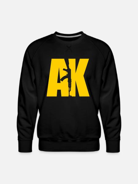 AK47 YELLOW - Men's Premium Sweatshirt - black