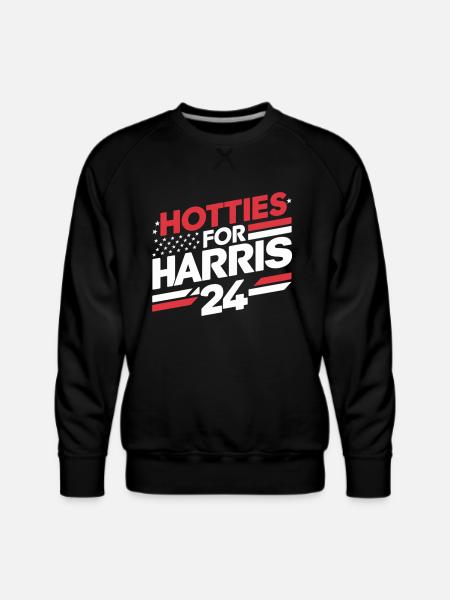 Hotties For Harris 24 - Men's Premium Sweatshirt - black
