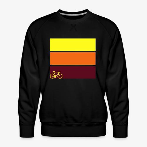 tricolor with bicycle - Men's Premium Sweatshirt