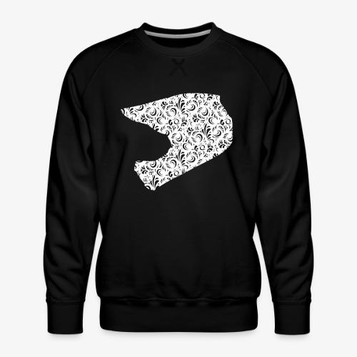 Floral Helmet - Men's Premium Sweatshirt