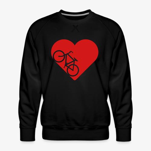 Bike in heart - Men's Premium Sweatshirt