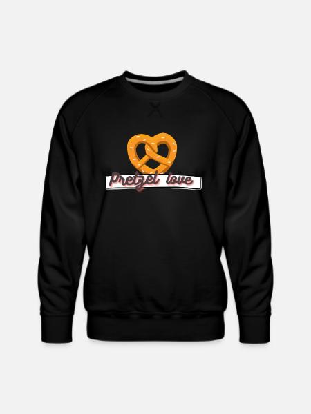 Pretzel lover - Men's Premium Sweatshirt - black