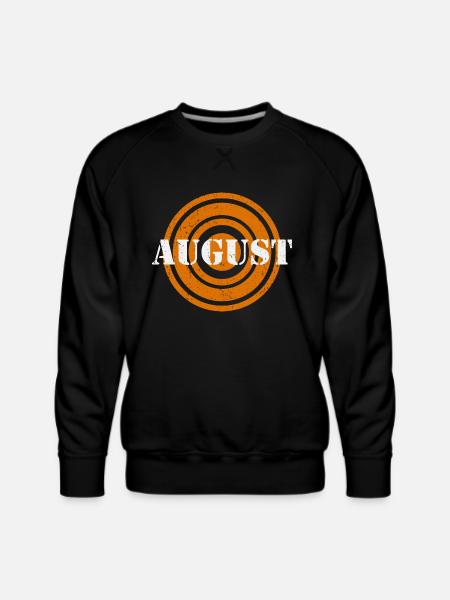 August Silver Word - Men's Premium Sweatshirt - black