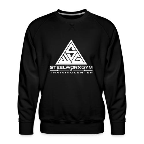 White Logo - Men's Premium Sweatshirt