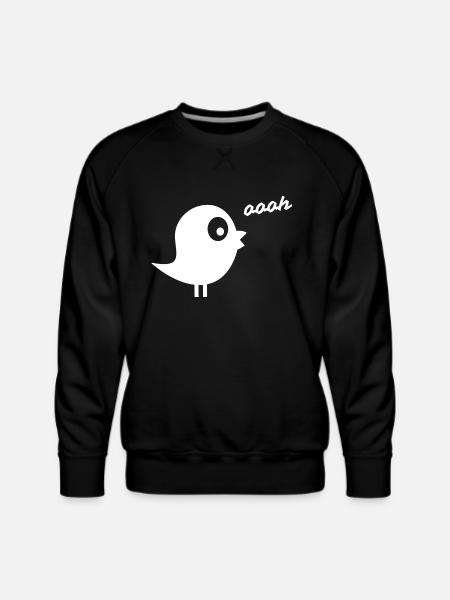 Bird of Awe - Men's Premium Sweatshirt - black