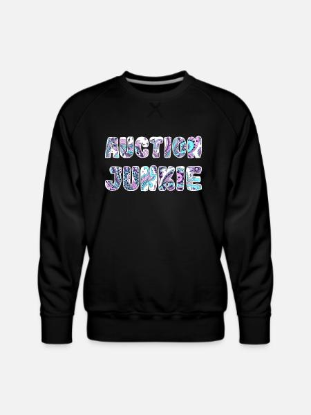 Auction Junkie paisley - Men's Premium Sweatshirt - black