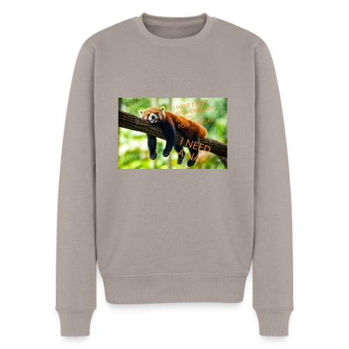 Fox napping meme - Men's Premium Sweatshirt