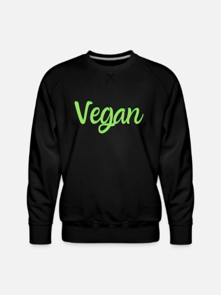 Vegan 1 1 - Men's Premium Sweatshirt - black