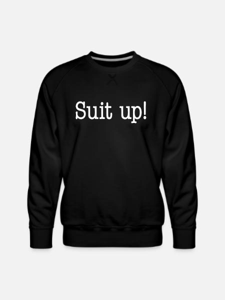 Suit up - Men's Premium Sweatshirt - black