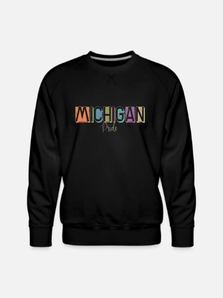Michigan Home - Men's Premium Sweatshirt - black