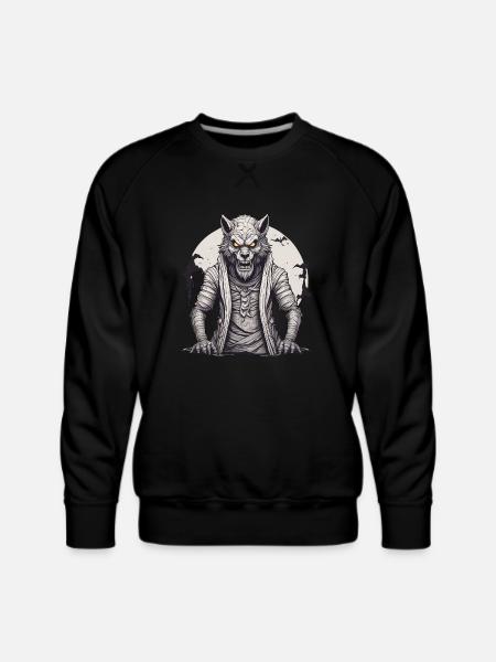 Halloween Werewolf - Men's Premium Sweatshirt - black