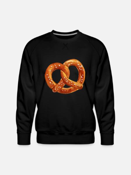 Salted Pretzel - Men's Premium Sweatshirt - black
