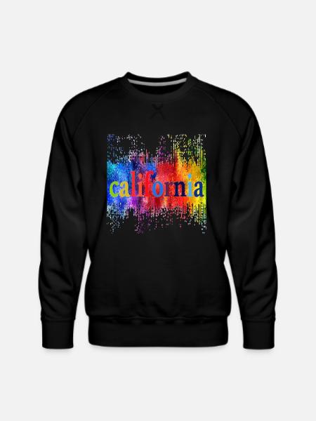colour CALIFORNIA - Men's Premium Sweatshirt - black