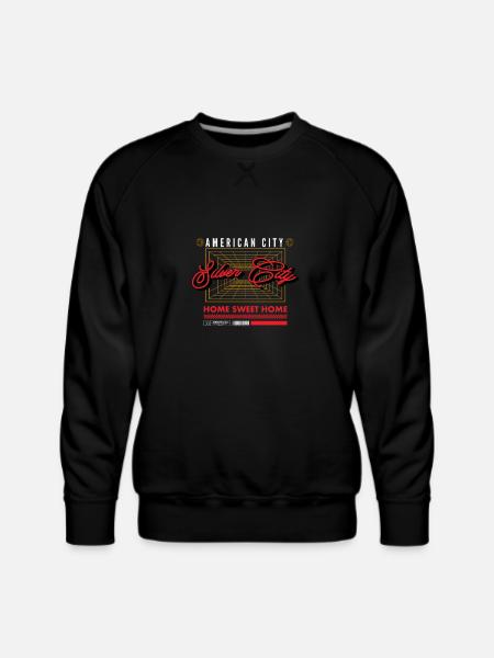 silver city - Men's Premium Sweatshirt - black