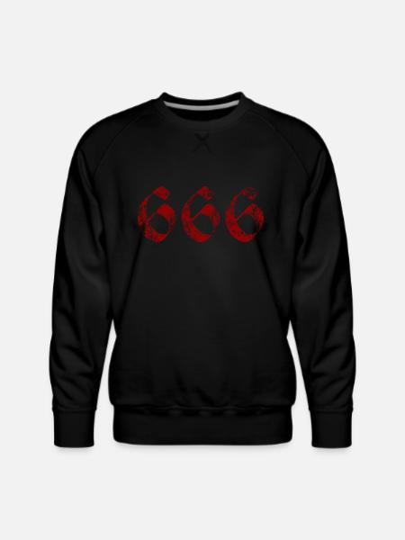 666 - Men's Premium Sweatshirt - black
