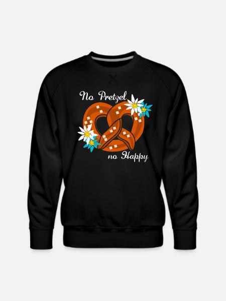Pretzel Bavaria Pretzels - Men's Premium Sweatshirt - black