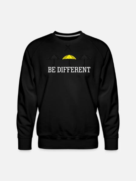 Yellow Umbrella Umbrellas - Men's Premium Sweatshirt - black